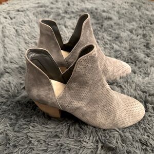 Cole Haan grey suede booties